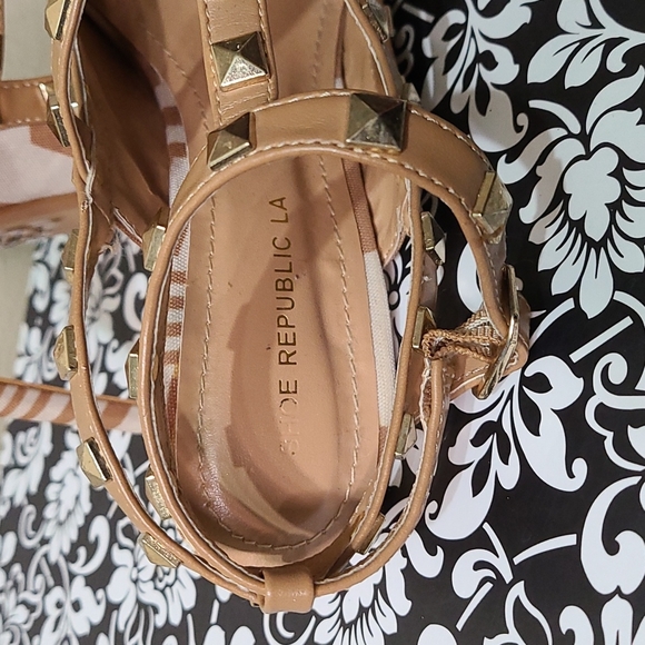 Shoe Republic LA Strappy Studded Heels - Picture 5 of 5